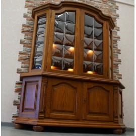 WITRYNA  Z KOMODĄ DĘBOWA  podświetlana szer. 165  cm 2