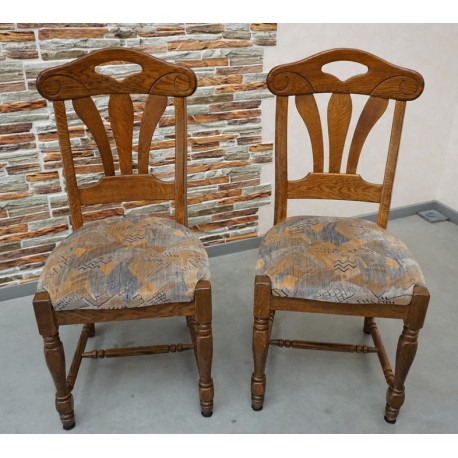 KRZESŁA DĘBOWE 2 SZTUK KOMPLET