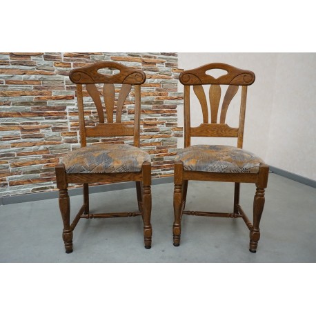 KRZESŁA DĘBOWE 2 SZTUK KOMPLET