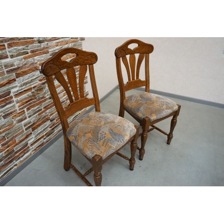 KRZESŁA DĘBOWE 2 SZTUK KOMPLET