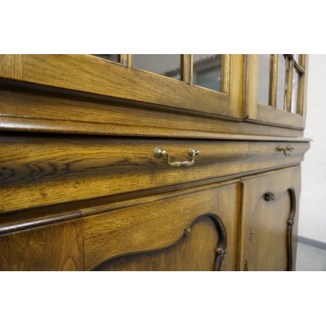 WITRYNA Z KOMODĄ DĘBOWA CIEMNA SZER. 158 CM