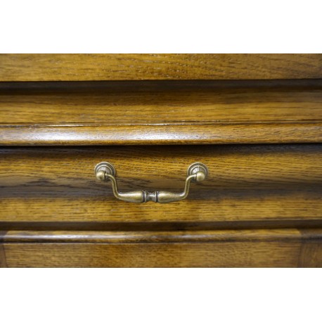 WITRYNA Z KOMODĄ DĘBOWA CIEMNA SZER. 158 CM