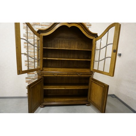 WITRYNA Z KOMODĄ DĘBOWA CIEMNA SZER. 158 CM