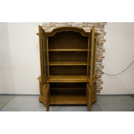 WITRYNA Z KOMODĄ DĘBOWA PODŚWIETLANA szer. 170 cm