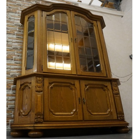 WITRYNA Z KOMODĄ DĘBOWA PODŚWIETLANA  SZER. 170