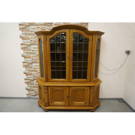 WITRYNA Z KOMODĄ DĘBOWA PODŚWIETLANA  SZER. 170