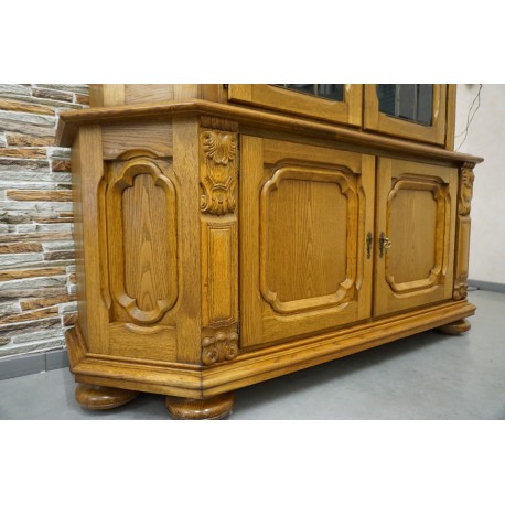 WITRYNA Z KOMODĄ DĘBOWA PODŚWIETLANA  SZER. 170