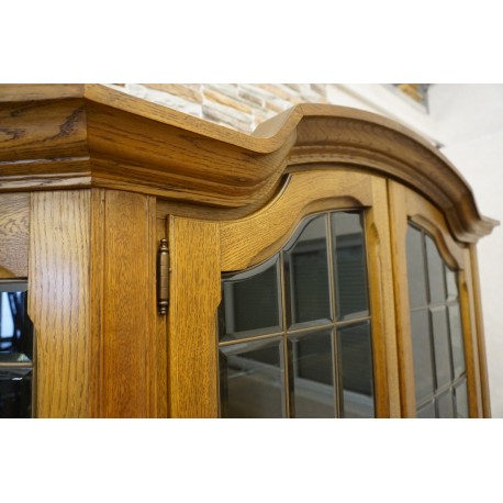 WITRYNA Z KOMODĄ DĘBOWA PODŚWIETLANA  SZER. 170