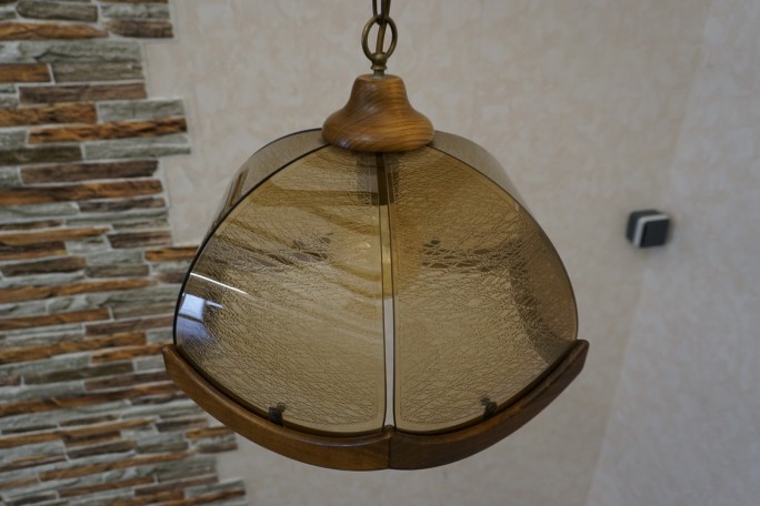 ŻYRANDOL Z KLOSZEM 38x38 E27