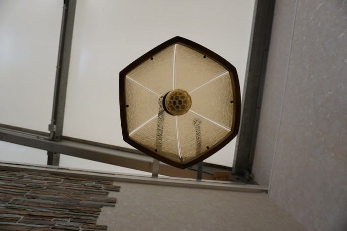 ŻYRANDOL Z KLOSZEM 38x38 E27