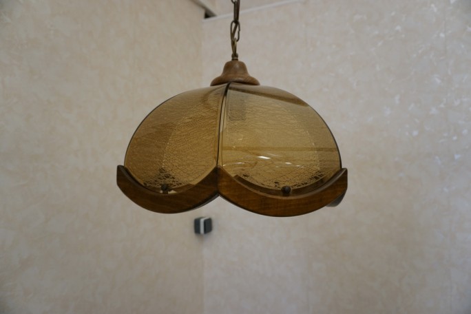 ŻYRANDOL Z KLOSZEM 38x38 E27