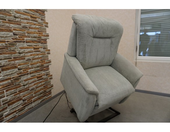 FOTEL ELEKTRYCZNY FUNKCJA POMOCY WSTAWANIA DUŻY XXL MATERIAŁ SZER. 100 CM 3w1