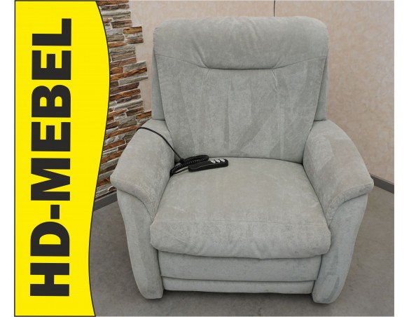 FOTEL ELEKTRYCZNY FUNKCJA POMOCY WSTAWANIA DUŻY XXL MATERIAŁ SZER. 100 CM 3w1