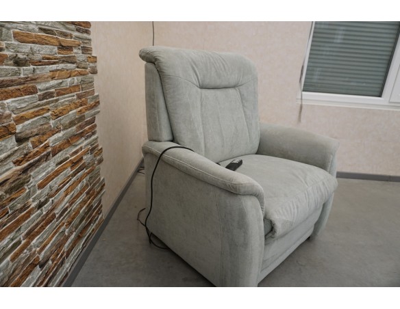 FOTEL ELEKTRYCZNY FUNKCJA POMOCY WSTAWANIA DUŻY XXL MATERIAŁ SZER. 100 CM 3w1