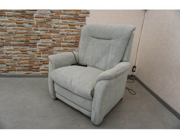 FOTEL ELEKTRYCZNY FUNKCJA POMOCY WSTAWANIA DUŻY XXL MATERIAŁ SZER. 100 CM 3w1