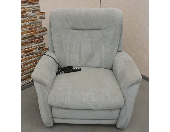 FOTEL ELEKTRYCZNY FUNKCJA POMOCY WSTAWANIA DUŻY XXL MATERIAŁ SZER. 100 CM 3w1