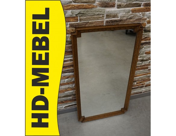 LUSTRO PROSTOKĄTNE W DĘBOWEJ RAMIE WYS. 84 CM