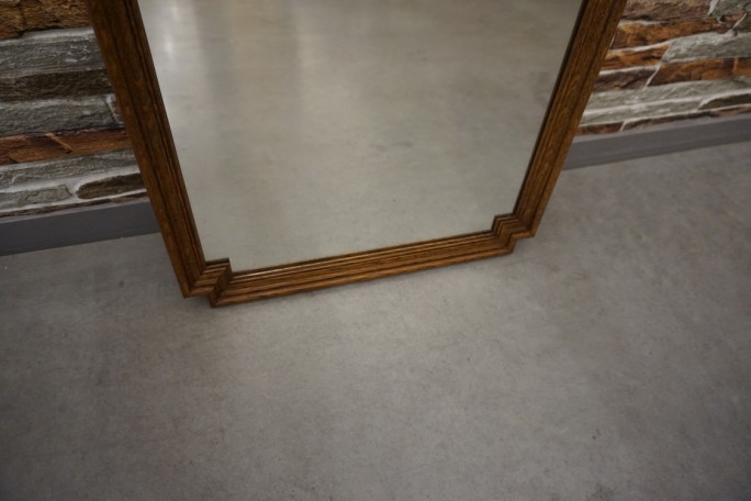 LUSTRO PROSTOKĄTNE W DĘBOWEJ RAMIE WYS. 84 CM