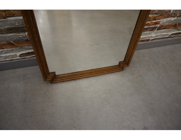 LUSTRO PROSTOKĄTNE W DĘBOWEJ RAMIE WYS. 84 CM