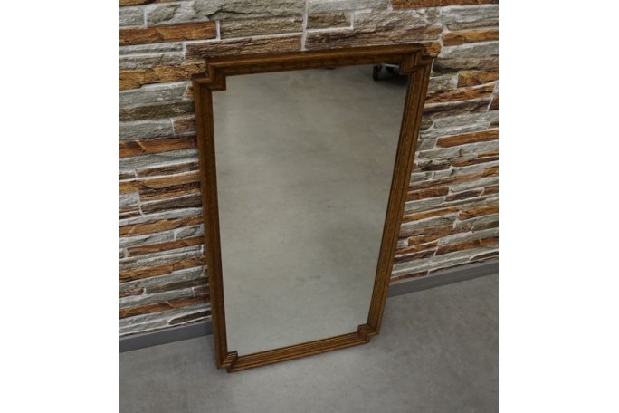 LUSTRO PROSTOKĄTNE W DĘBOWEJ RAMIE WYS. 84 CM
