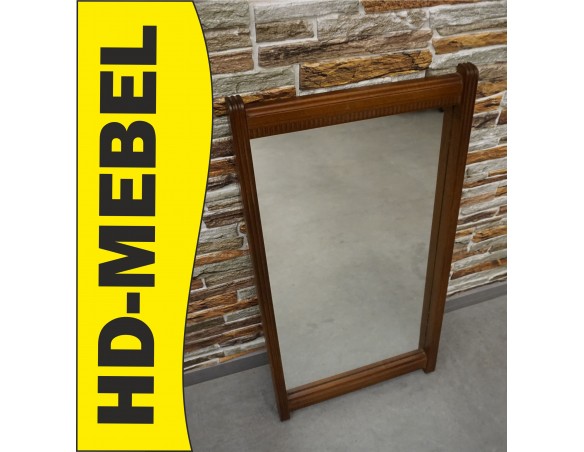 LUSTRO PROSTOKĄTNE W DĘBOWEJ RAMIE WYS. 80 CM