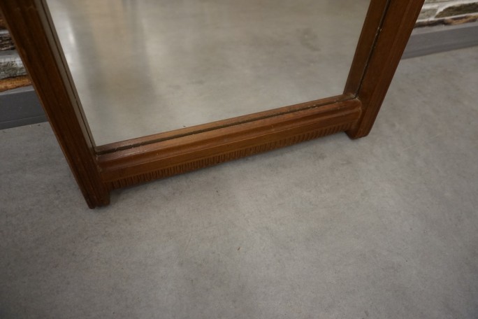 LUSTRO PROSTOKĄTNE W DĘBOWEJ RAMIE WYS. 80 CM