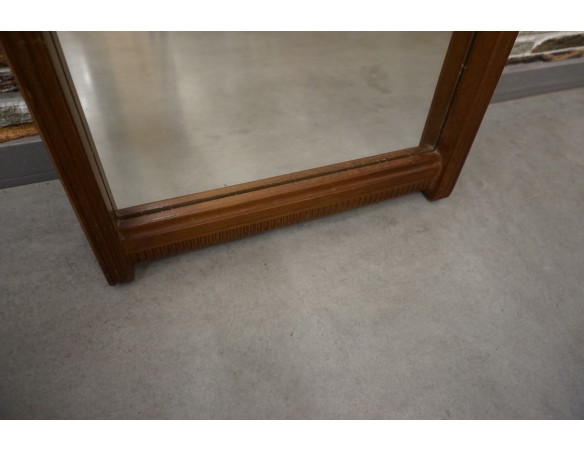 LUSTRO PROSTOKĄTNE W DĘBOWEJ RAMIE WYS. 80 CM