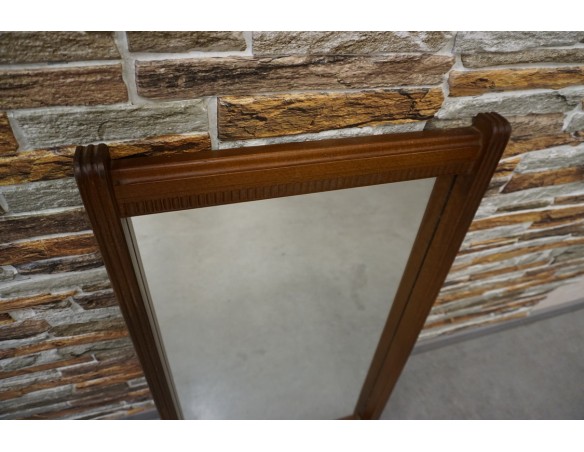 LUSTRO PROSTOKĄTNE W DĘBOWEJ RAMIE WYS. 80 CM