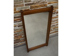 LUSTRO PROSTOKĄTNE W DĘBOWEJ RAMIE WYS. 80 CM 2