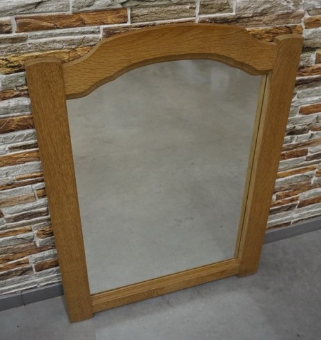 LUSTRO W GRUBEJ DĘBOWEJ RAMIE SZER. 64 CM