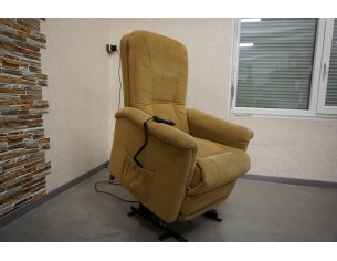 FOTEL ELEKTRYCZNY + FUNKCJA POMOCY WSTAWANIA STEROWANY NA PILOTA JASNY 3w1