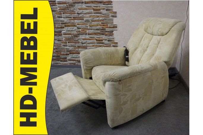 FOTEL ELEKTRYCZNY NA PILOTA MATERIAŁ JASNY...