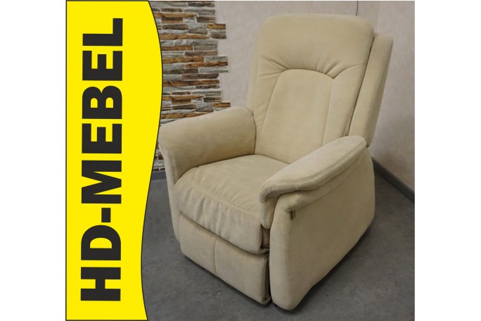 FOTEL ELEKTRYCZNY NA PILOTA MATERIAŁ JASNY...