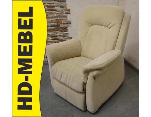 FOTEL ELEKTRYCZNY NA PILOTA MATERIAŁ JASNY FUNKCJA POMOCY WSTAWANIA 3w1