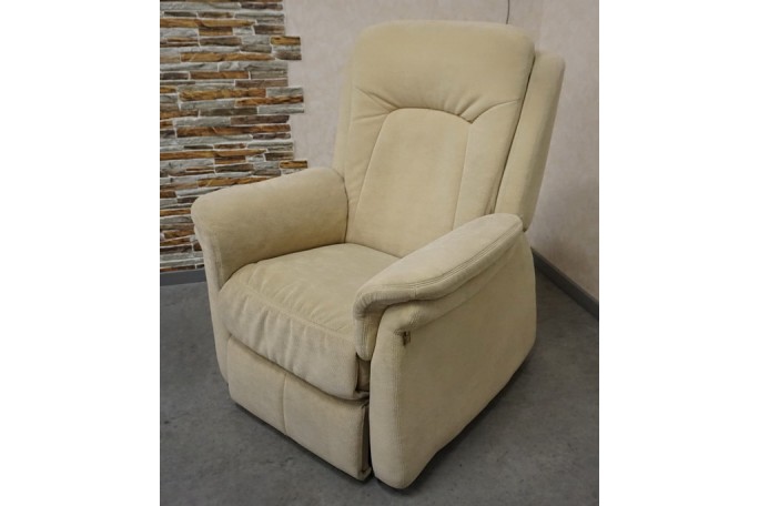 FOTEL ELEKTRYCZNY NA PILOTA MATERIAŁ JASNY...