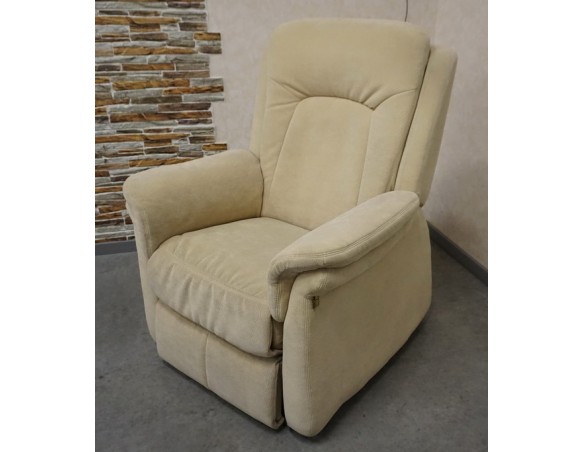 FOTEL ELEKTRYCZNY NA PILOTA MATERIAŁ JASNY FUNKCJA POMOCY WSTAWANIA 3w1