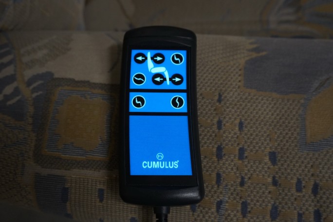 FOTEL ELEKTRYCZNY MATERIAŁOWY FUNKCJA POMOCY...