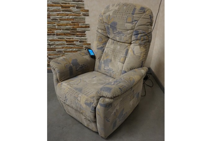 FOTEL ELEKTRYCZNY MATERIAŁOWY FUNKCJA POMOCY...