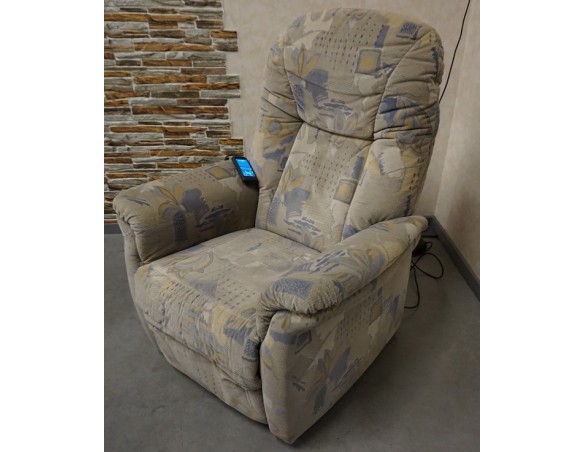 FOTEL ELEKTRYCZNY MATERIAŁOWY FUNKCJA POMOCY WSTAWANIA HIMOLLA 3w1