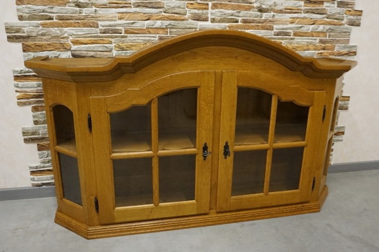 WITRYNA WISZĄCA DĘBOWA LITY DĄB SZER. 153 CM