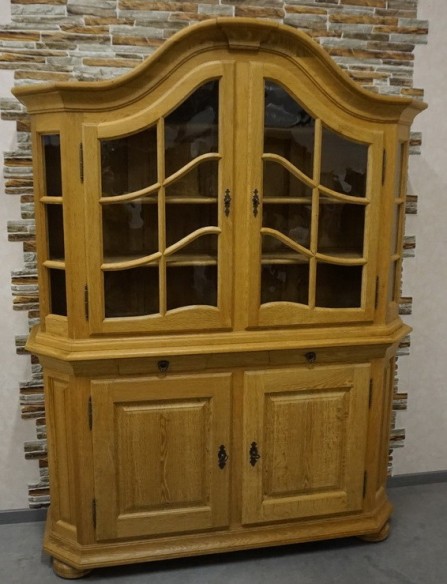 WITRYNA Z KOMODĄ DĘBOWA LITY DĄB 4 DRZWIOWA SZER. 160 CM