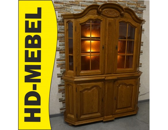 WITRYNA Z KOMODĄ PODŚWIETLANA 4 DRZWIOWA SZER. 160 CM