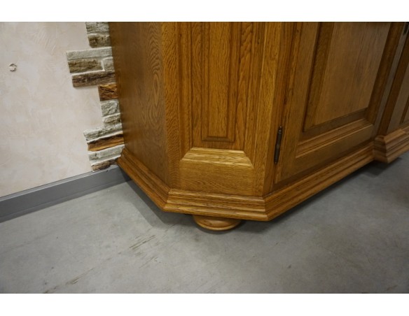 WITRYNA Z KOMODĄ PODŚWIETLANA 4 DRZWIOWA SZER. 160 CM