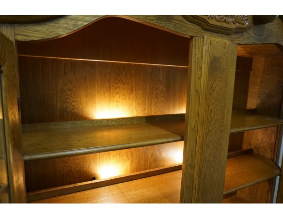 WITRYNA Z KOMODĄ PODŚWIETLANA 4 DRZWIOWA SZER. 160 CM