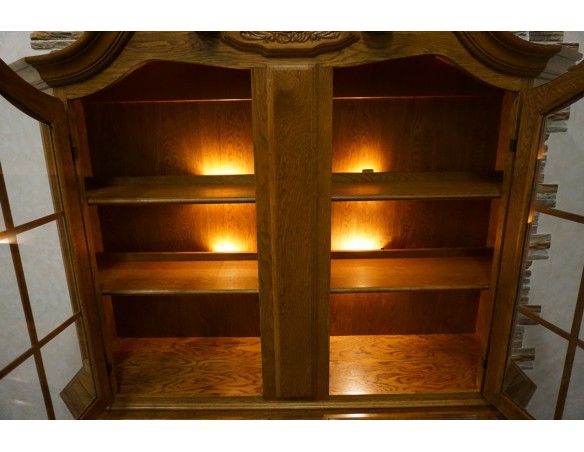 WITRYNA Z KOMODĄ PODŚWIETLANA 4 DRZWIOWA SZER. 160 CM