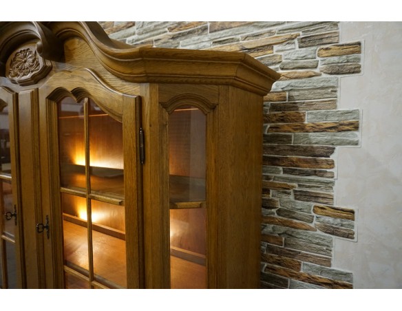 WITRYNA Z KOMODĄ PODŚWIETLANA 4 DRZWIOWA SZER. 160 CM