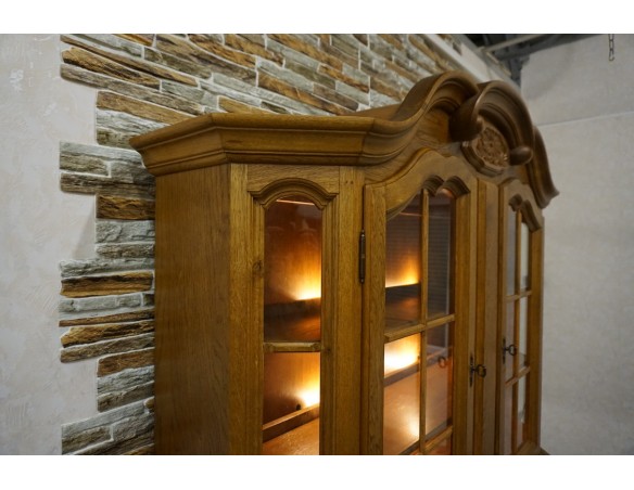 WITRYNA Z KOMODĄ PODŚWIETLANA 4 DRZWIOWA SZER. 160 CM