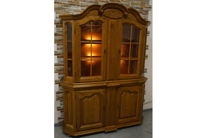 WITRYNA Z KOMODĄ PODŚWIETLANA 4 DRZWIOWA SZER....