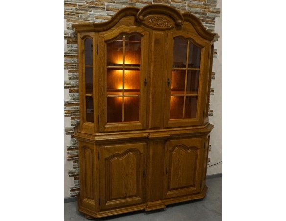 WITRYNA Z KOMODĄ PODŚWIETLANA 4 DRZWIOWA SZER. 160 CM