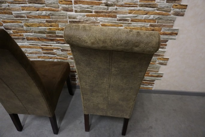 KRZESŁA CIEMNE NOWOCZESNE SZER. 48 CM  komplet...